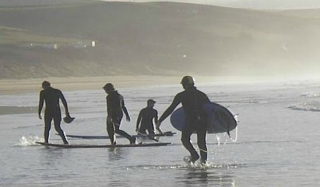 Come in from a day of surfing